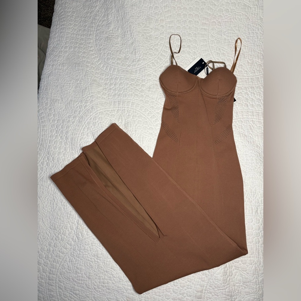 Elegant Brown Jumpsuit